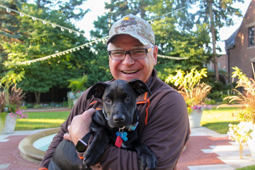 Gov. Tim Walz and Scout