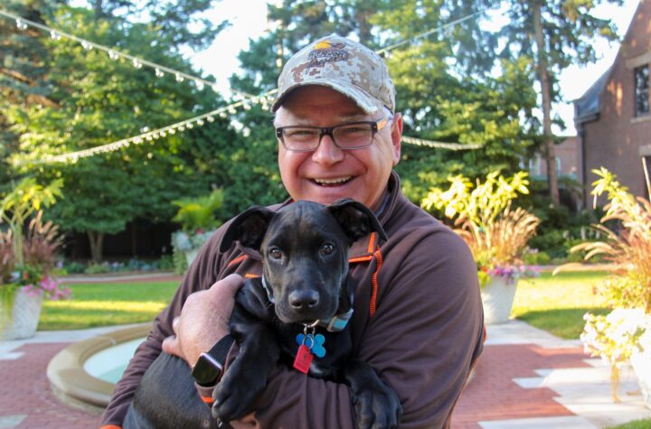 Gov. Tim Walz and Scout